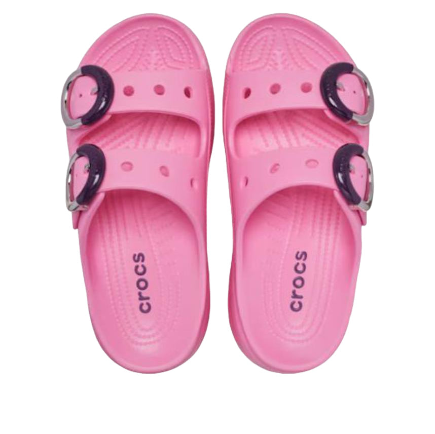 (WMNS) Crocs Saturday Platform Dipped Buckle Sandal 'Pink Lemonade' 213246-669