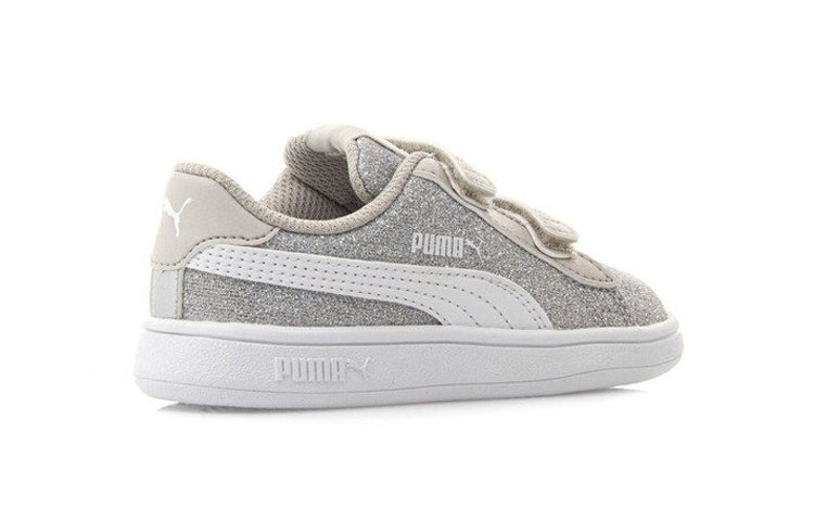 (TD) PUMA Smash V2 Glitz Glam Sneakers Silver 367380-17