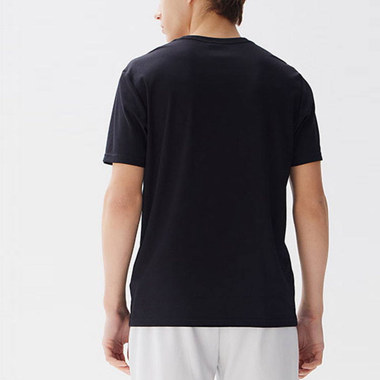 FILA Letter Pattern Round Collar Male Black F11M128109F-BK