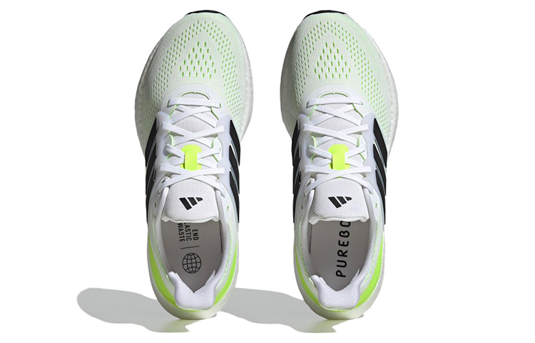 adidas PureBoost 23 Shoes 'Cloud White Black Lucid Lemon' IF2379