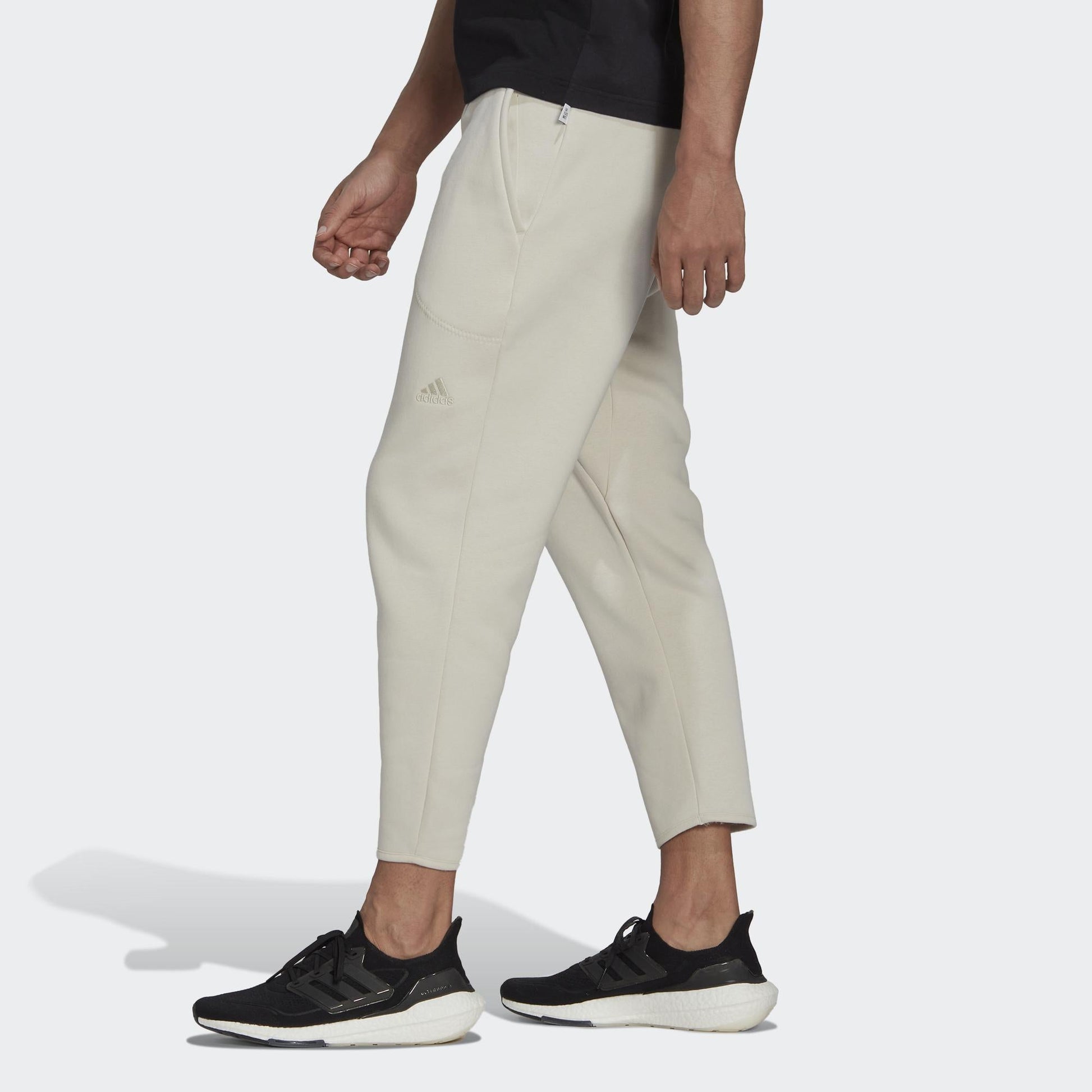 adidas Studio Lounge Fleece 7/8 Sweatpants 'Grey' HK4589