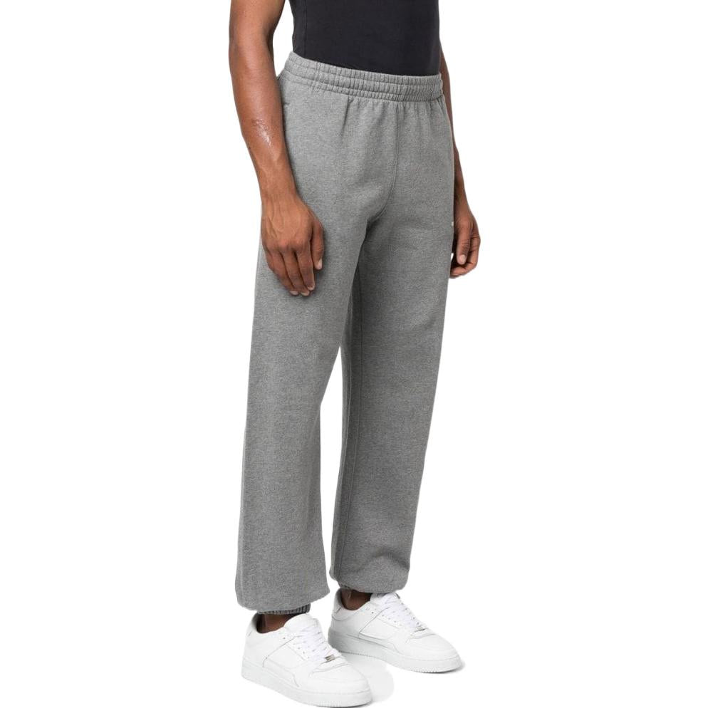 Men's Off-White SS22 Solid Color Stripe Drawstring Sports Pants/Trousers/Joggers Loose Fit Gray OMCH029F22FLE00808010801