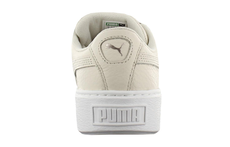 (WMNS) PUMA Platform Kiss Leather 'Birch' 366460-02