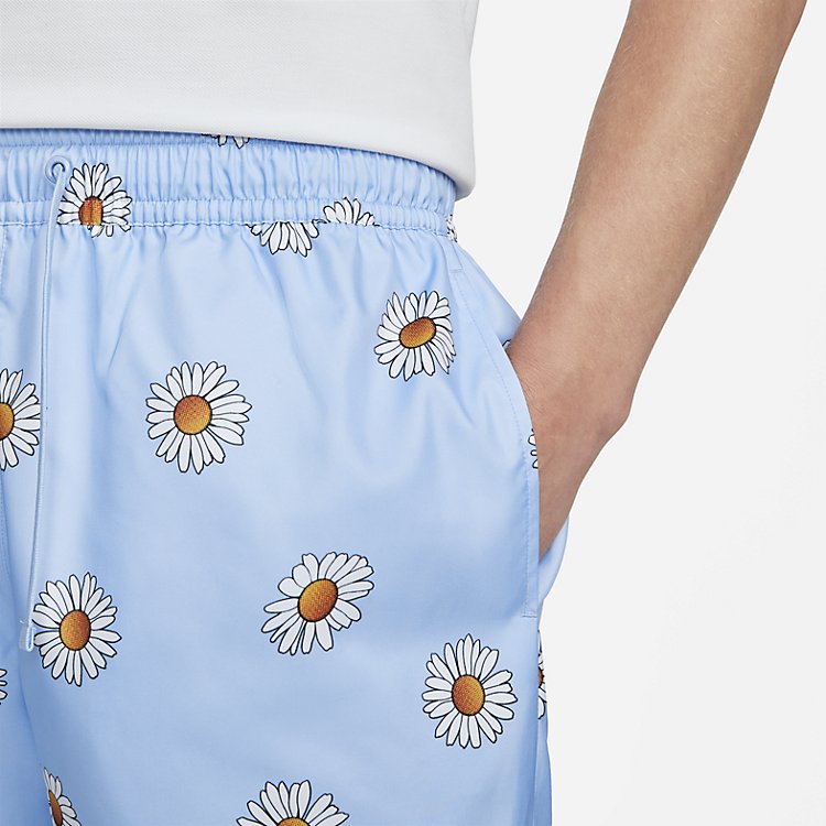 Nike Sportswear Sport Essentials+ Floral Shorts 'Light Marine White' DM6909-548