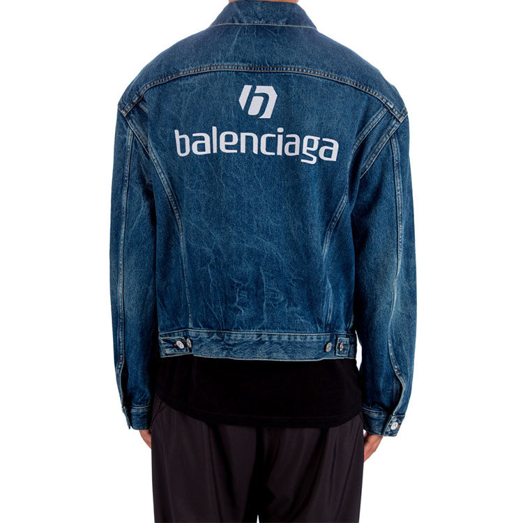 Balenciaga Denim Jacket Large Fit 'Blue' 643398TJW214254