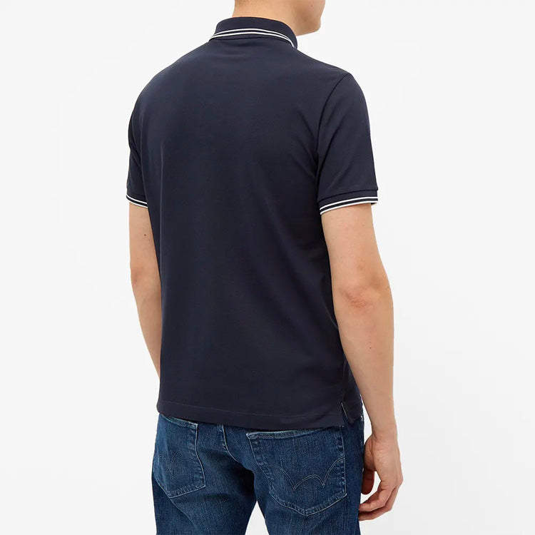 STONE ISLAND Patch Tipped Polo Shirt 'Navy' 101522S18-V0020