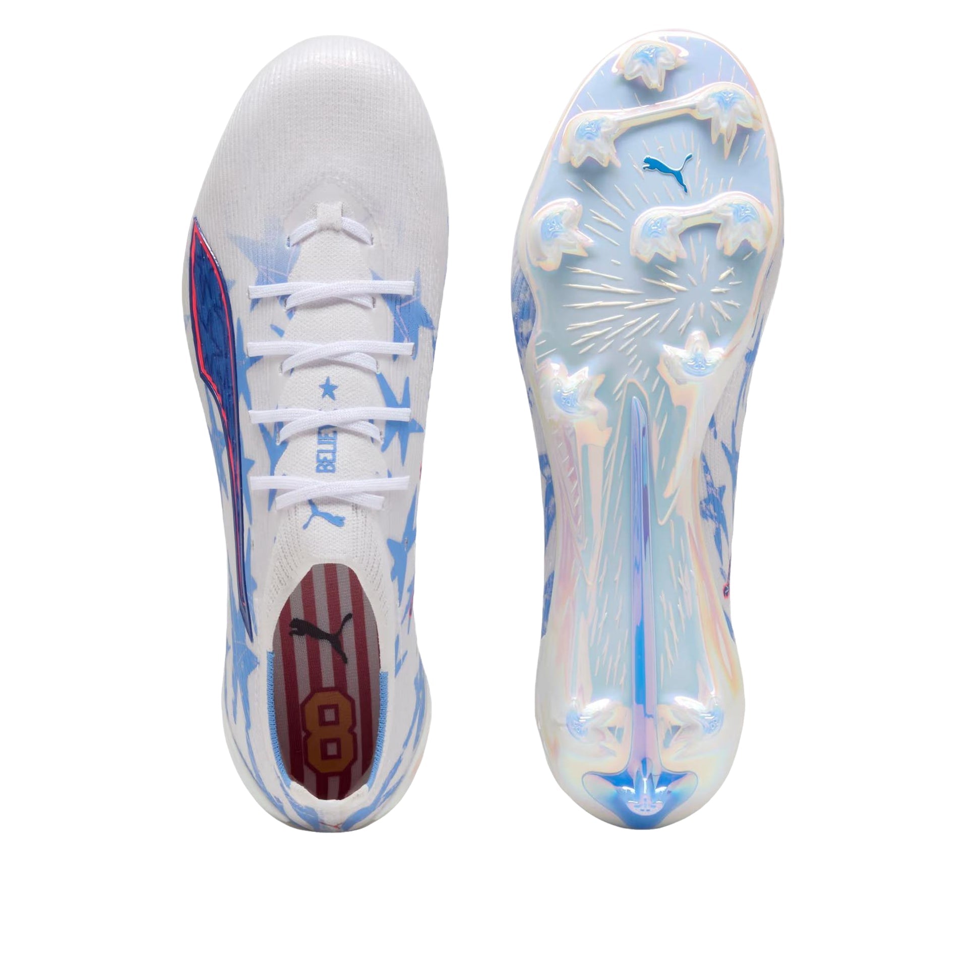 PUMA x Kidsuper x Christian Pulisic Ultra 6 Ultimate FG 'PUMA White Pink Lilac Dusky Blue' 109271-01