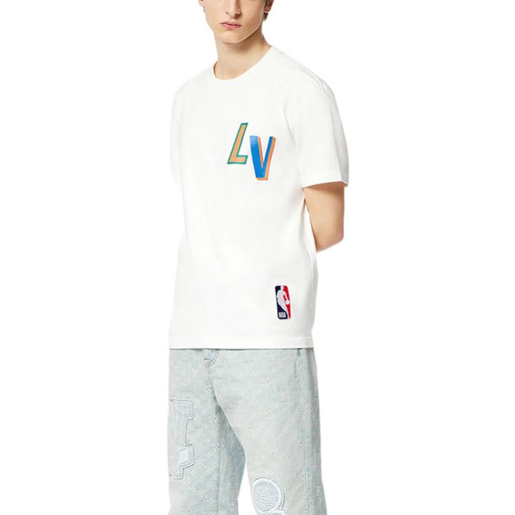 LOUIS VUITTON x NBA Logo Letter Print White 1A8X8R