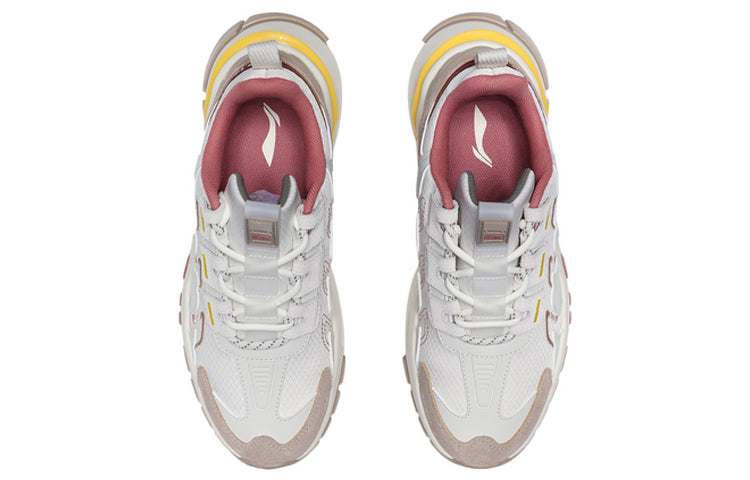 (WMNS) Li-Ning Sport Leisure 'White Khaki Yellow' AGCQ384-3
