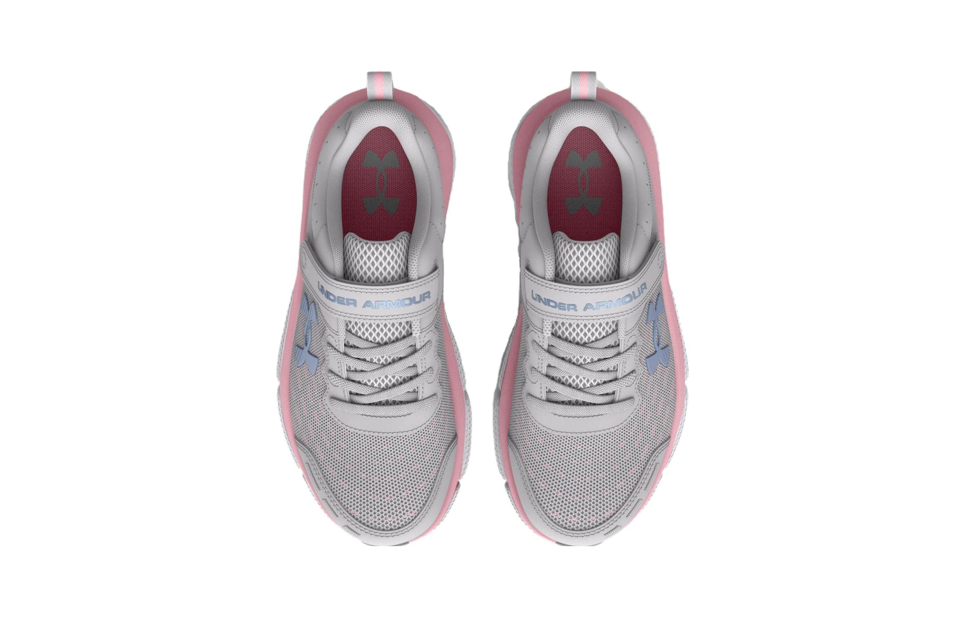 (PS) Under Armour Assert 10 AC Wide 'Halo Grey Pink Sugar' 3026193-100