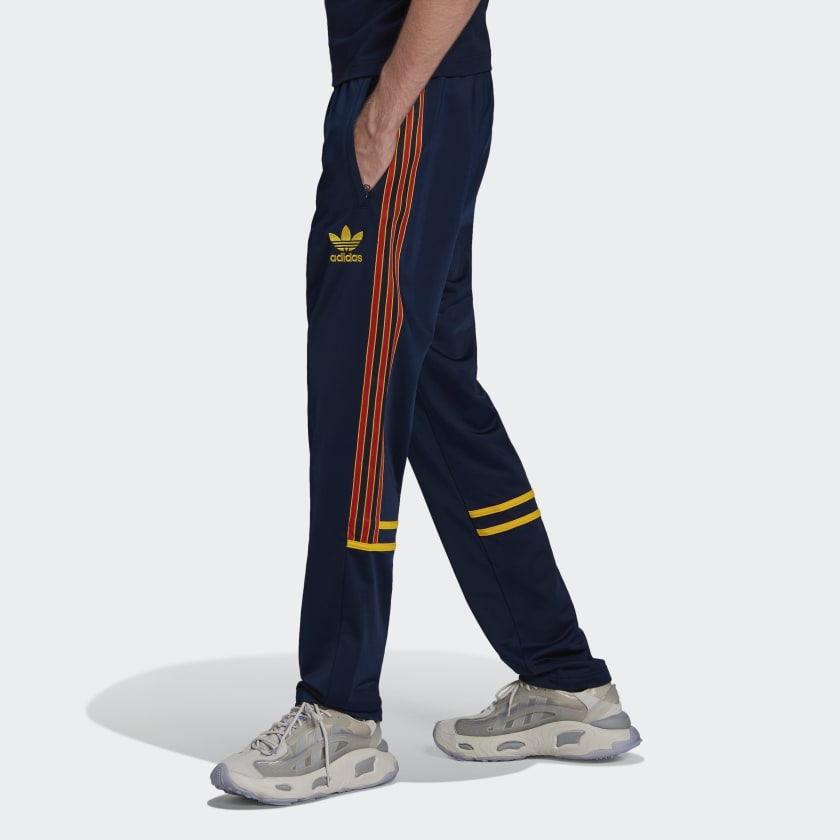Men's adidas originals Printing Logo Stripe Casual Pants/Trousers Blue HM4829