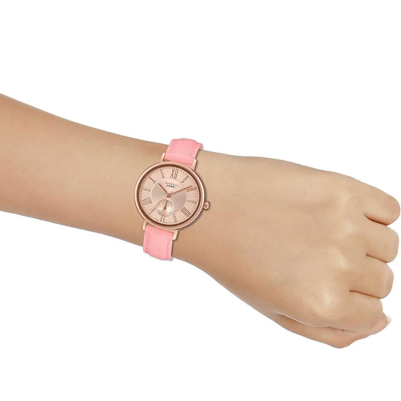 CASIO SHEENSeries es Pink Analog SHE-3066PGL-4A