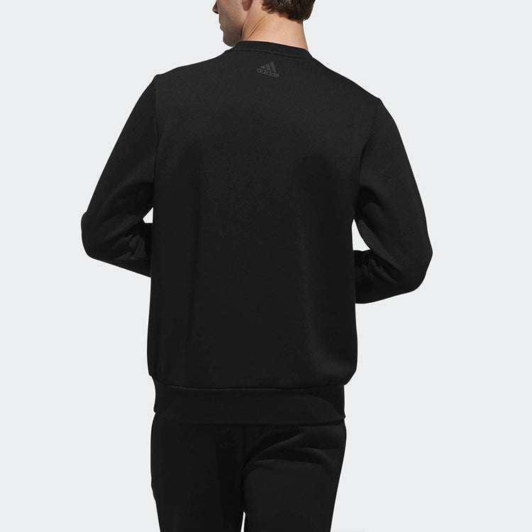 adidas Crew Swt Brand Printing Logo Round Neck Pullover Black DW4578