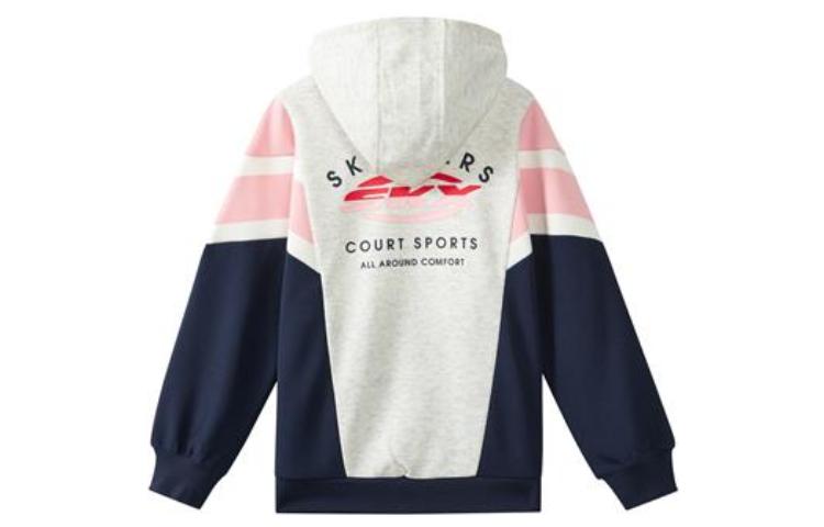 (GS) Skechers SKX Logo Printed Jacket 'Pink Blue White Black' P322G024