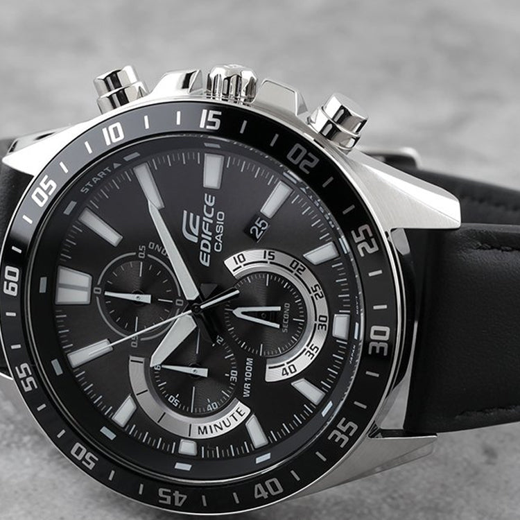 Casio Edifice Analog Watch 'Black Metallic Silver' EFV-620L-1AV