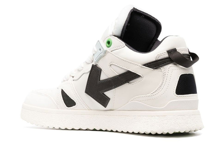 Off-White Sponge Mid-Top Sneakers 'White Black' OMIA234F22LEA0010110