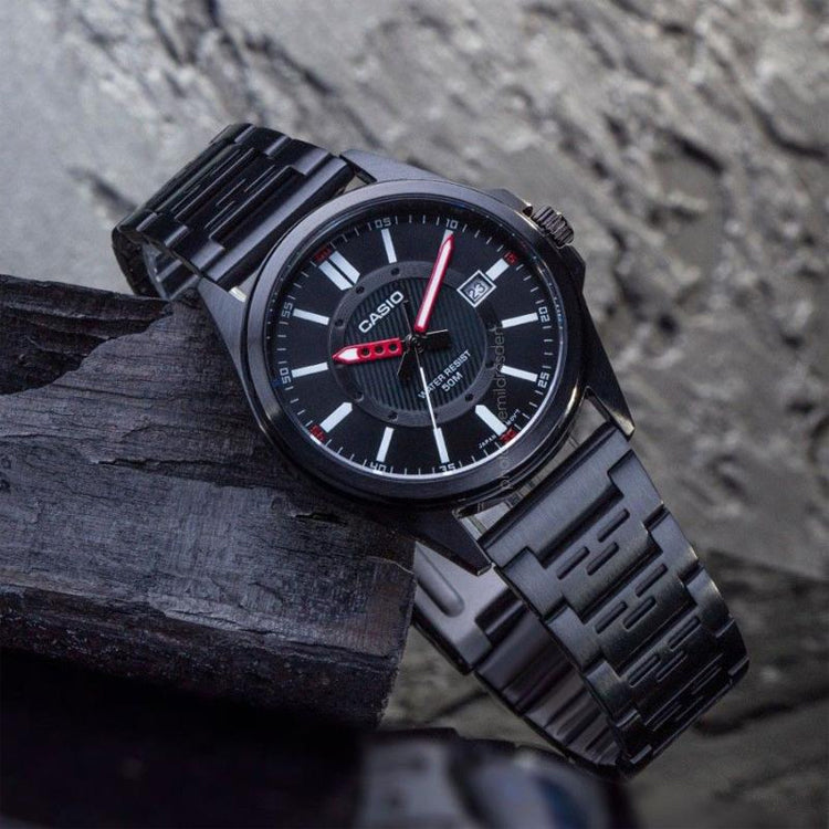 CASIO Analog 'Black' MTP-E700B-1EV