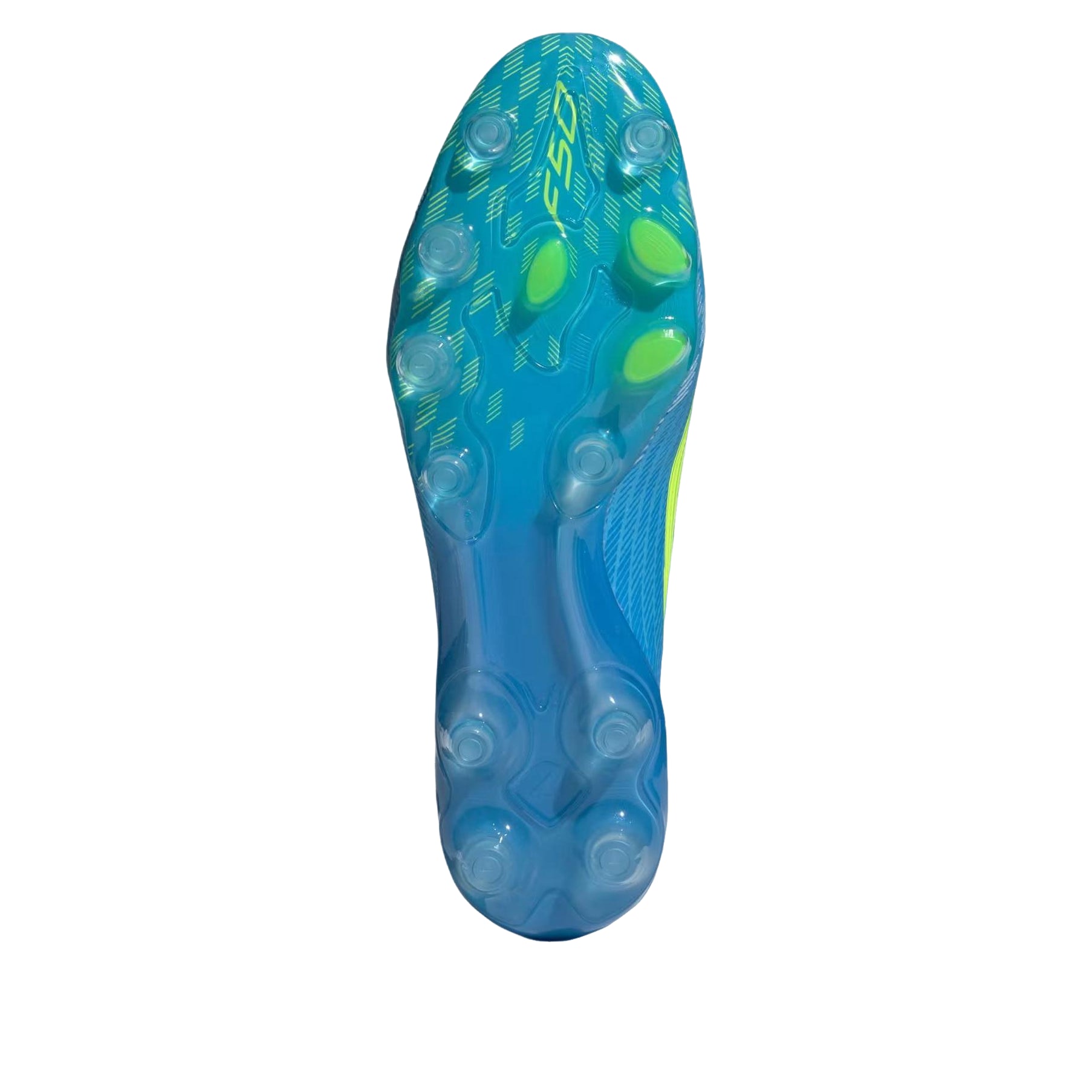 adidas F50 ELITE HG/AG 'Lucid Ray Blue Team Solar Yellow 2 Lucid Aquamarine' JR6465