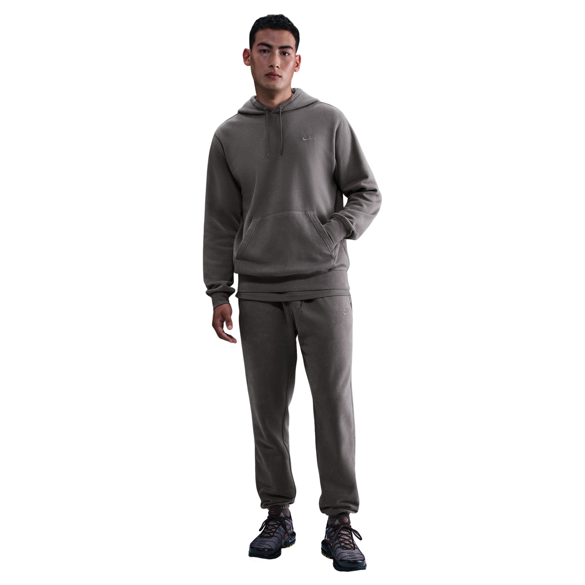 Nike Sportswear Club Washed Fleece Hoodie 'Cave Stone' IQ1219-289