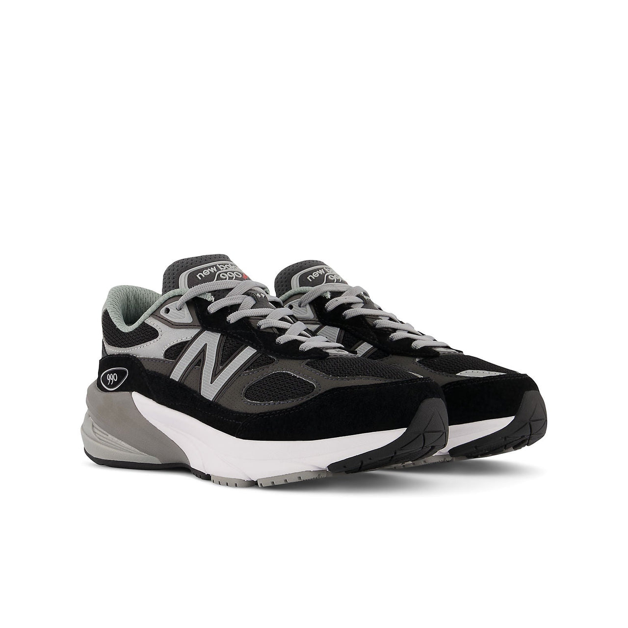 (GS) New Balance 990 V6 FuelCell Shoes 'Black Grey White' GC990BK6
