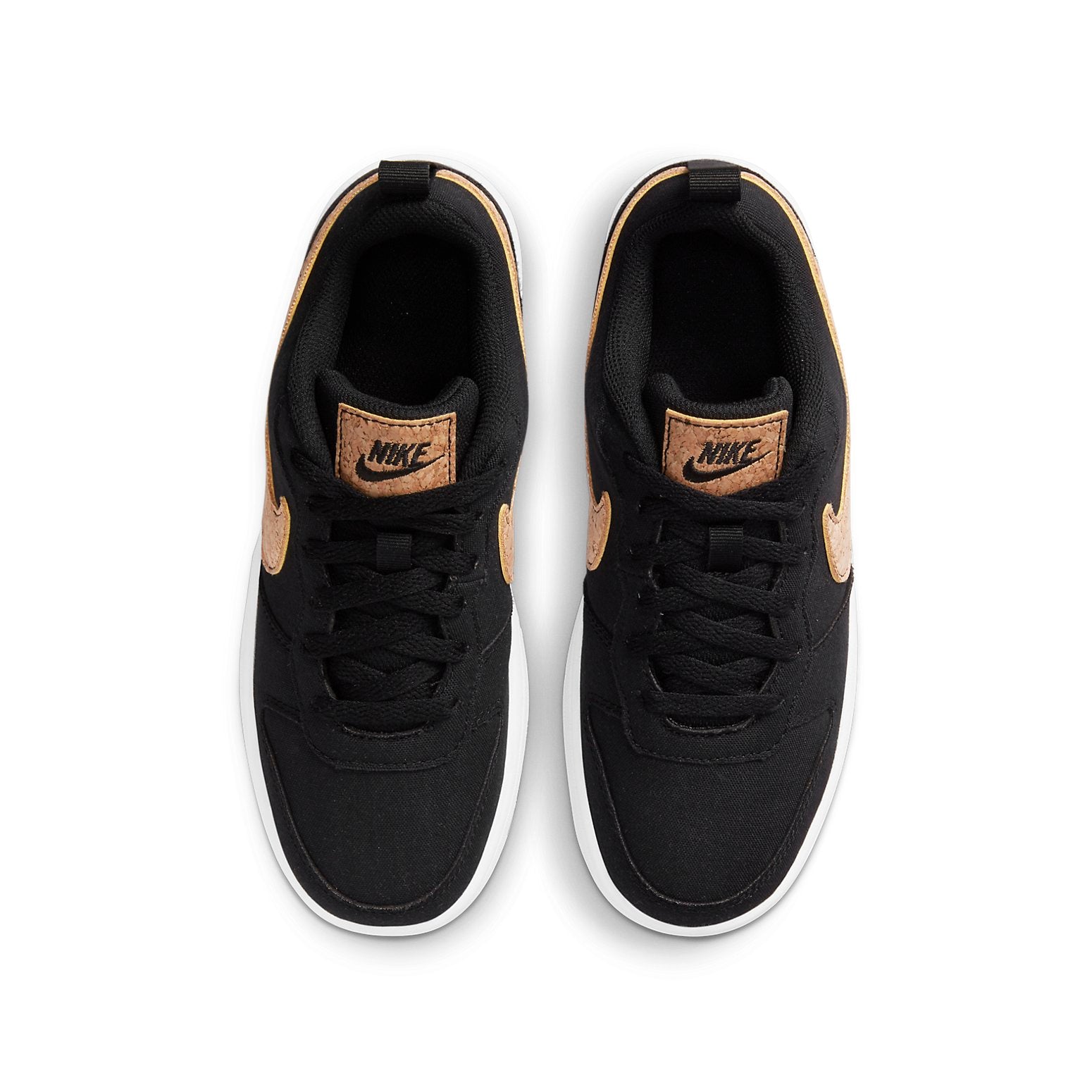 (GS) Nike Court Borough Low 2 Canvas 'Black Cork' DC7949-001