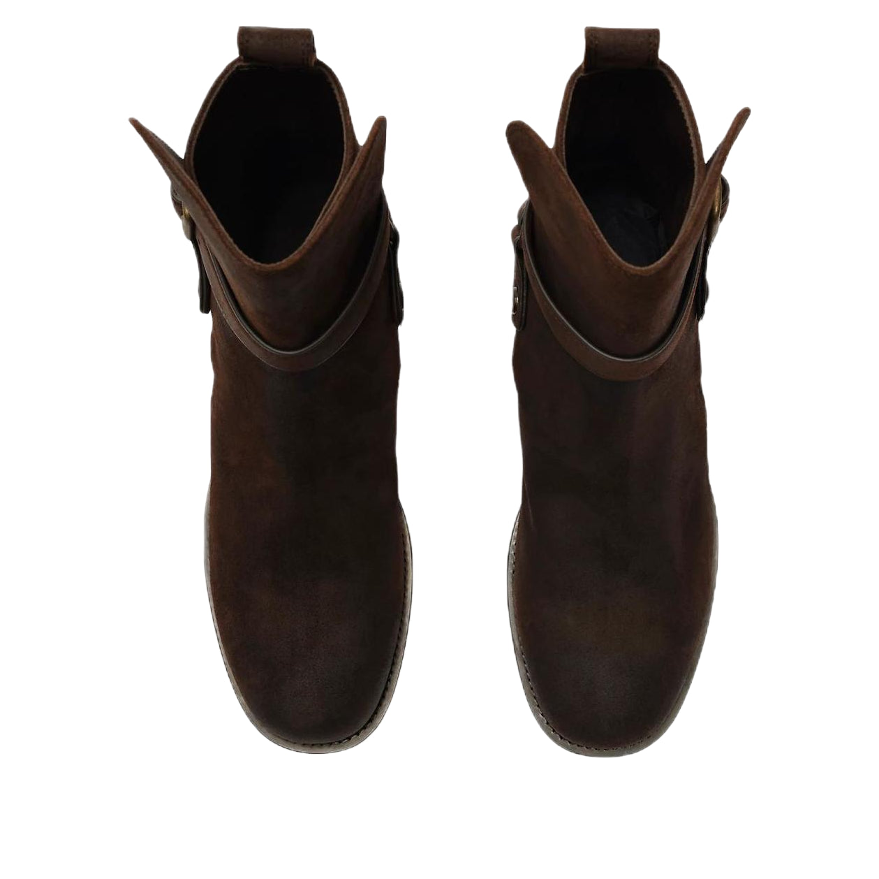 Burberry Waxed Suede Ledger Boots 'Moorhen Brown' 81243551