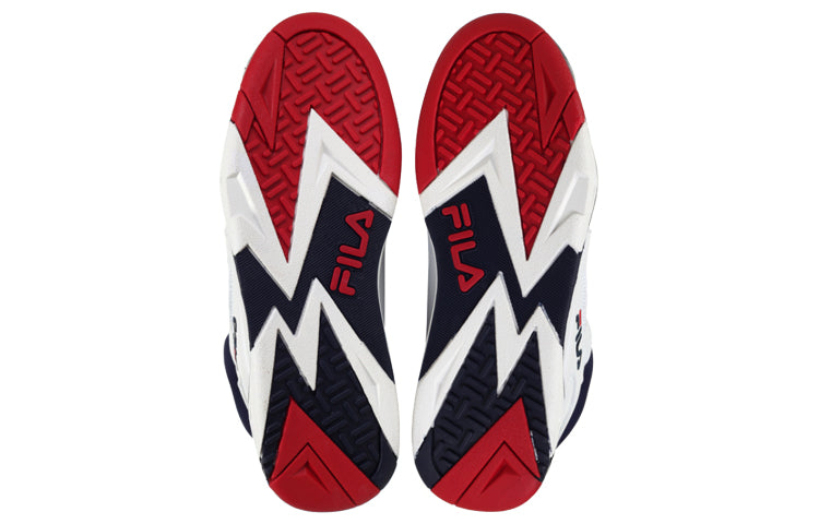 (WMNS) FILA Cage Series Sneakers White/Black/Red FS1HTB3171X_WNR