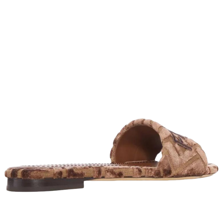 (WMNS) Fendi FW25 Sunshine Velvet Slide 'Brown' 8R8092AY9ZF1TP1