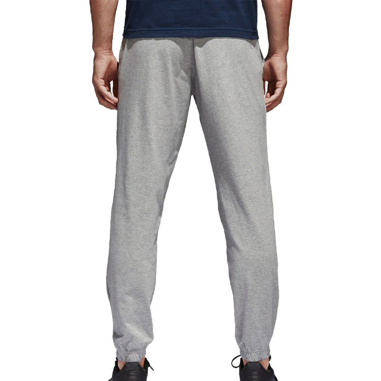 adidas Running Essentials Logo Pants 'Light Grey' BK7406