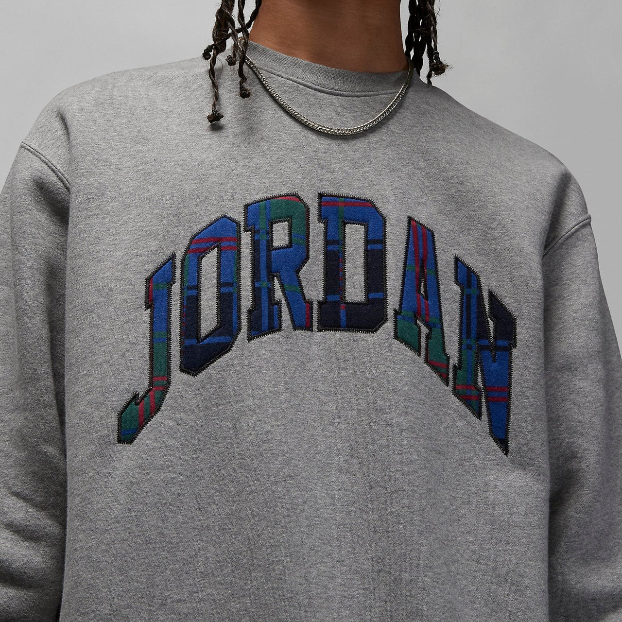 Air Jordan Holiday Fleece Crew Sweatshirt 'Grey' DV1576-091