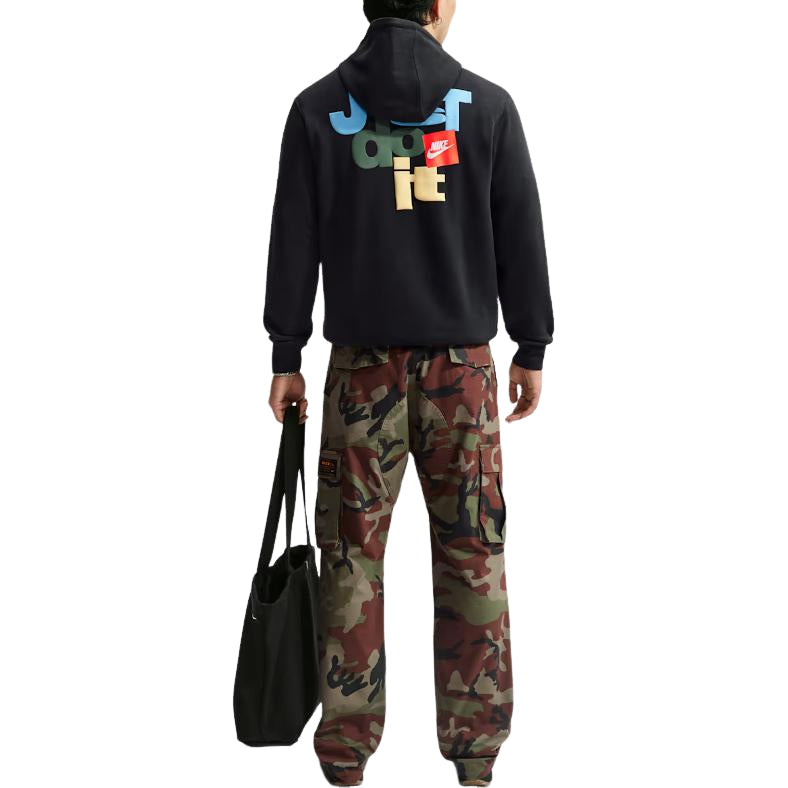 Nike Sportswear Club French Terry Hoodie 'Black White' IM5540-010