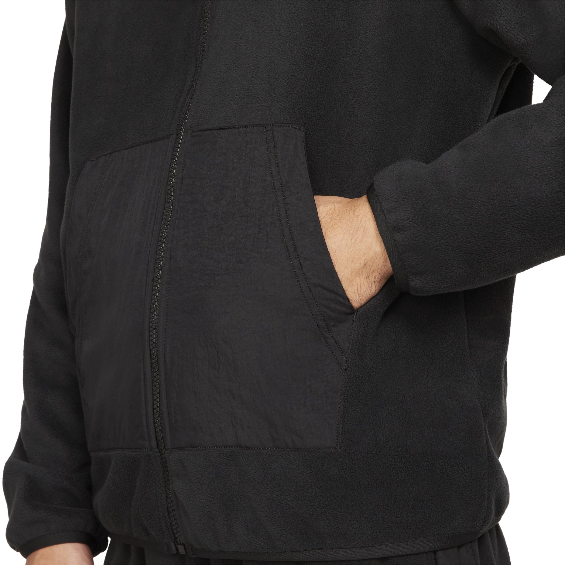 Nike Sportswear Style Essentials Zipped Jacket 'Black White' DD4883-010