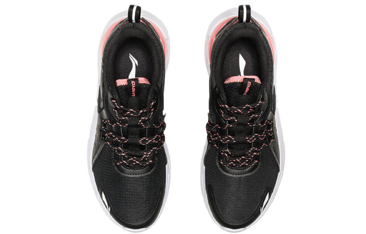 (WMNS) Li-Ning Running Shoes 'Black White Orange' ARHQ116-1