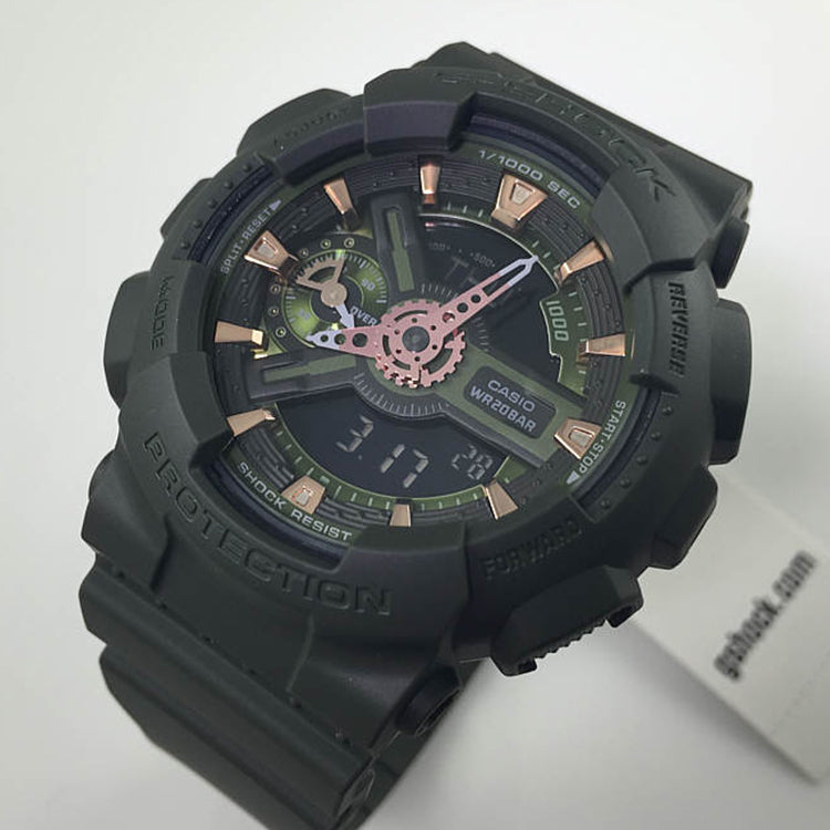 CASIO G-Shock Analog-Digital 'Green' GMA-S110CM-3A