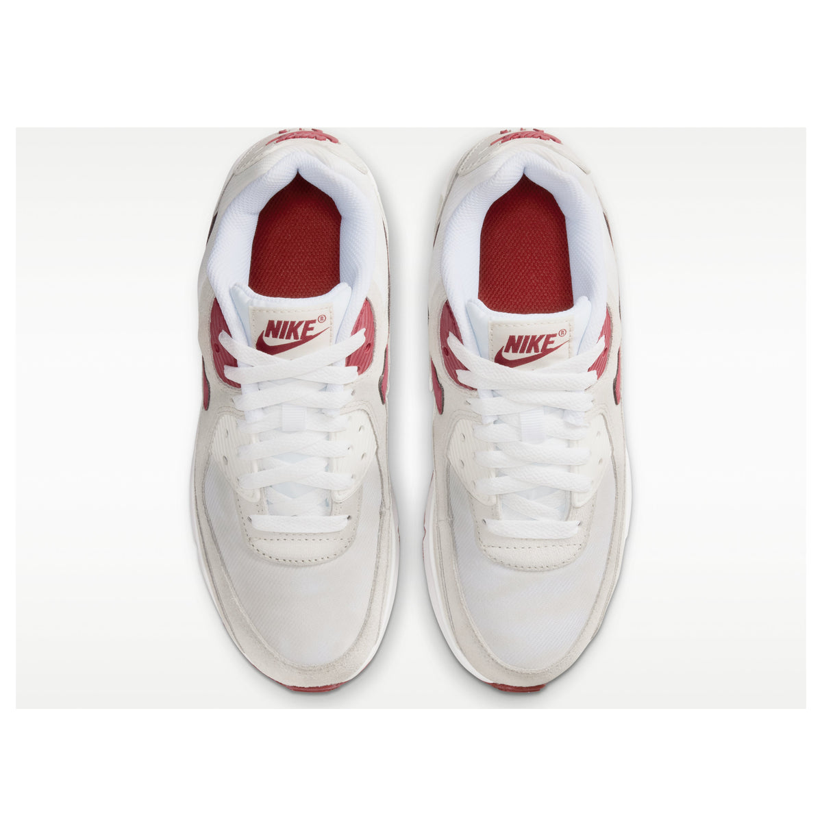 (GS) Nike Air Max 90 SE 'White Light Bone Crimson' II0742-100