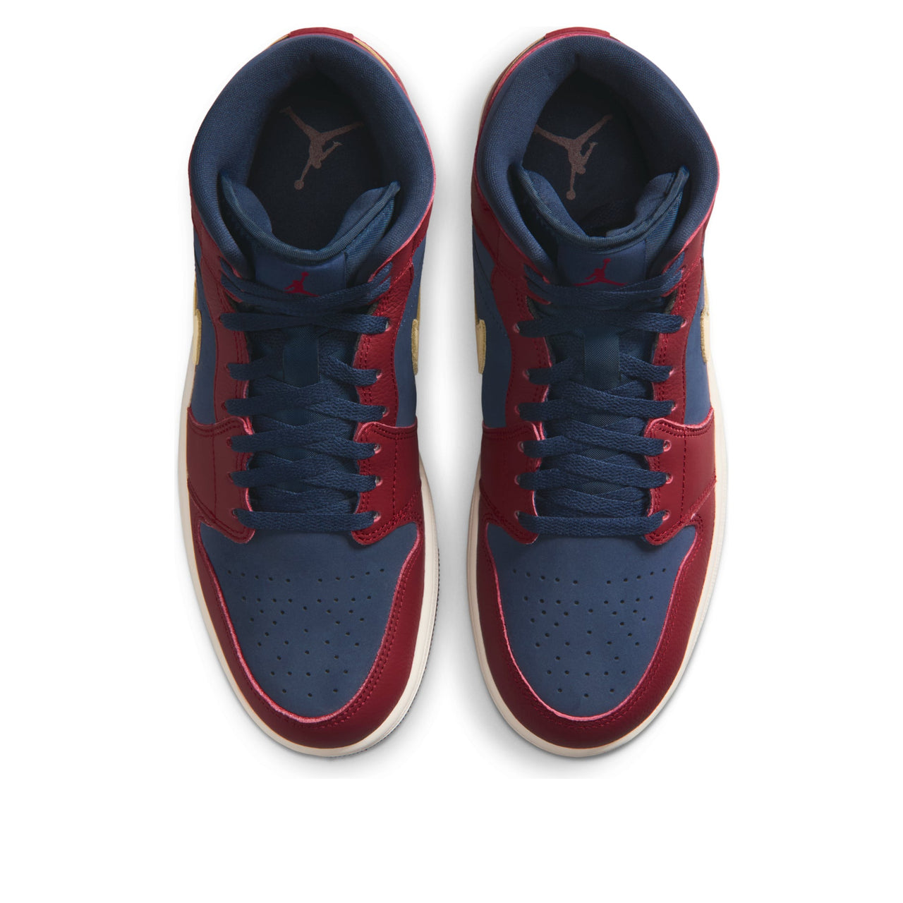 Air Jordan 1 Mid 'Team Red Obsidian' IO7449-600