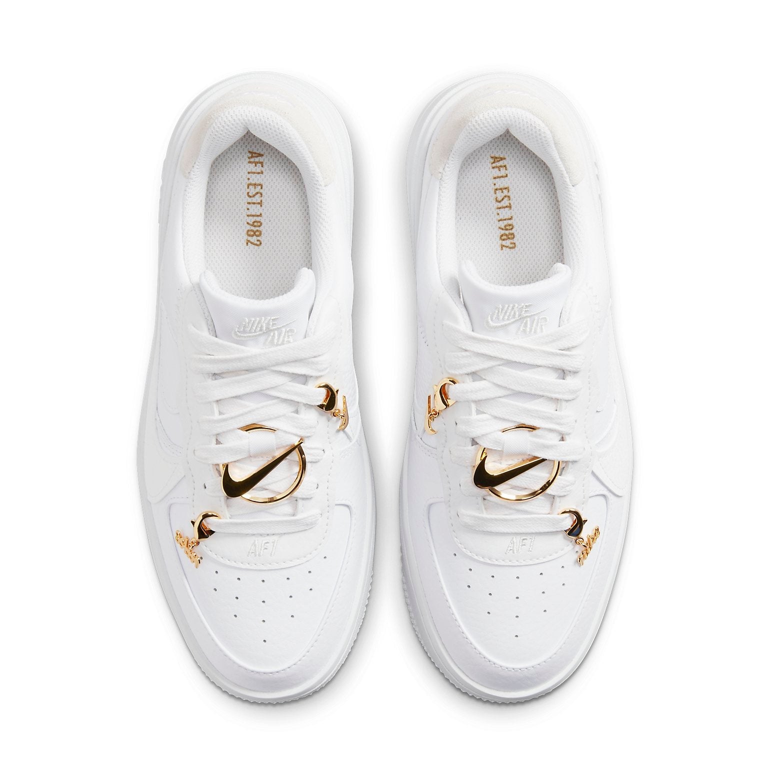 (WMNS) Nike Air Force 1 Low Plt Af Orm Bling 'White Metallic Gold Summit White' FB8473-100