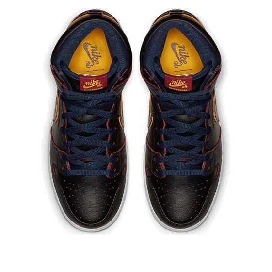Nike x NBA SB Dunk High 'Cleveland Cavaliers' BQ6392-001