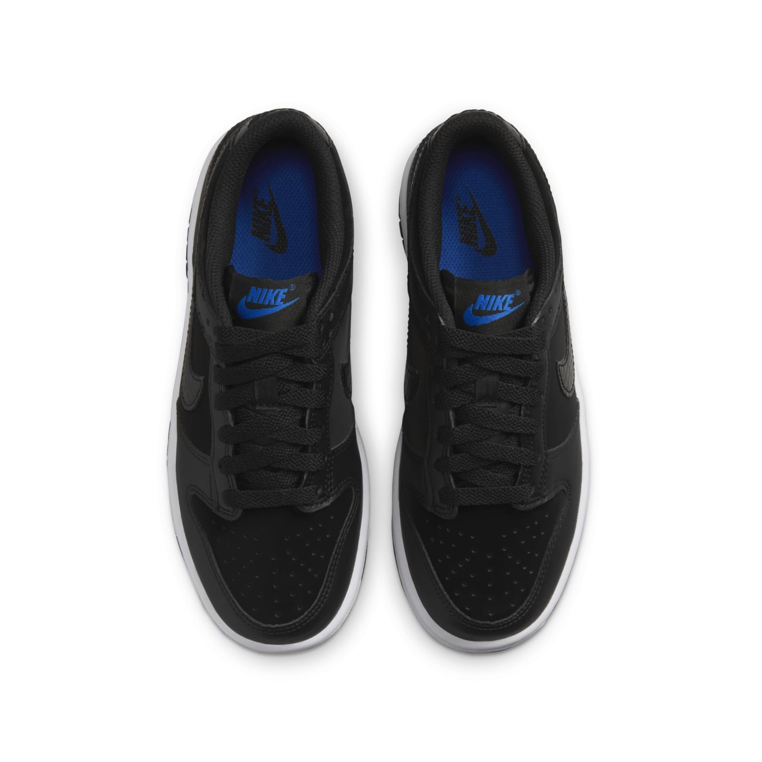(GS) Nike Dunk Low 'Black Croc Swoosh' FV7472-001
