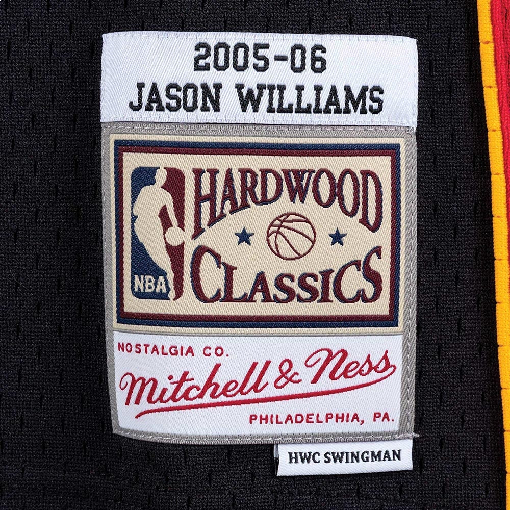 Mitchell & Ness x NBA Miami Heat Road 2005-06 Swingman Jersey 'Jason Williams 55' SMJYAC18018-MHEBLCK05JWI