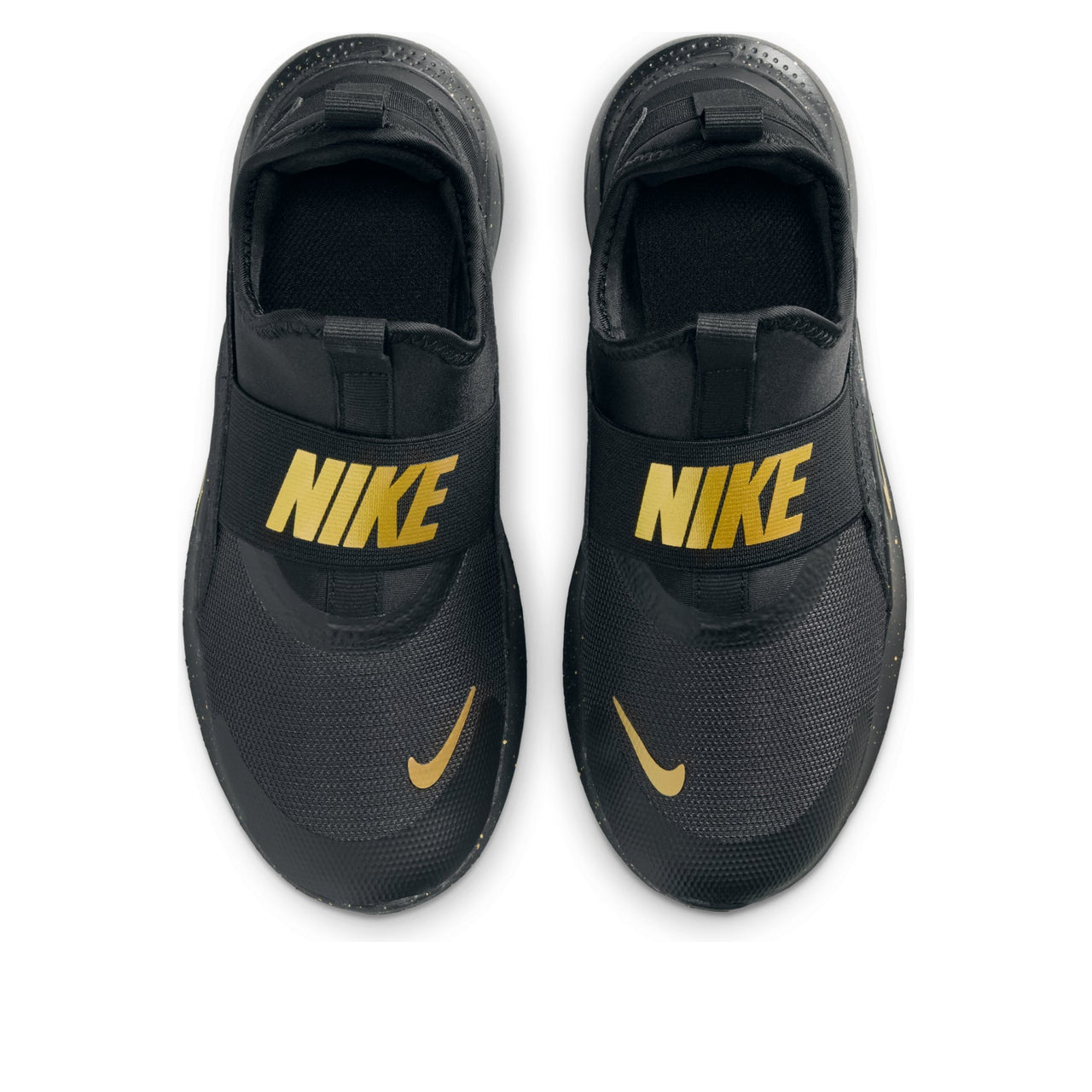 (GS) Nike Flex Runner 4 'Black Metallic Gold' IM6737-001