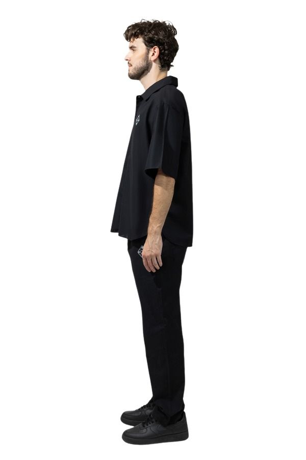 House of Cenmar Linen Shirt 'Black' HOC-SS24J