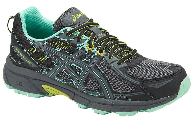 (WMNS) ASICS Gel-Venture 6 'Black Neon Lime' T7G6N-9097