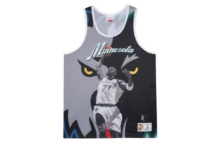 Mitchell & Ness Lakers Shaquille O'Neal Sublimated Tank 'Black White Yellow Purple' TMTK3207-LALYYSONBKGD