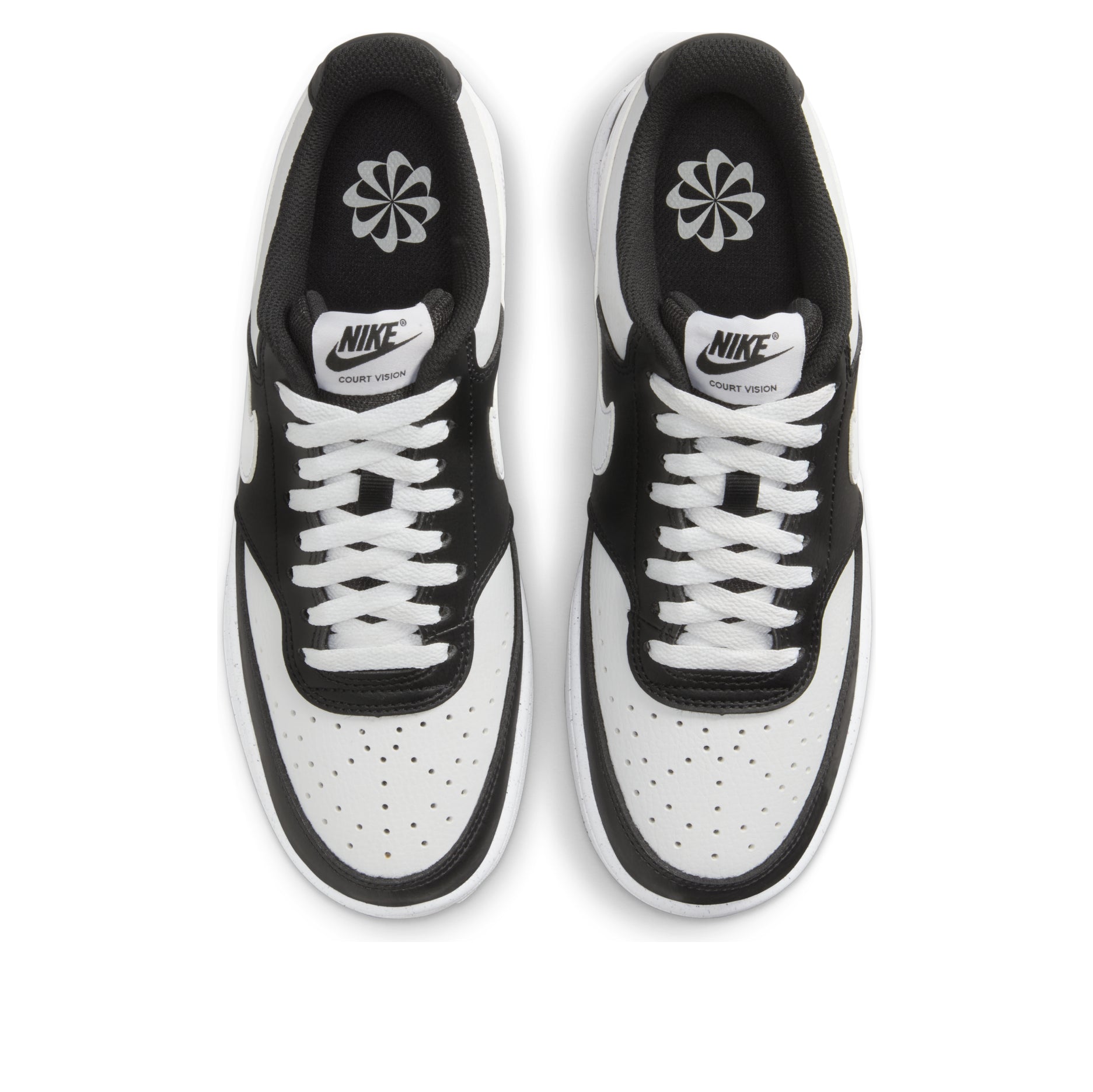 (WMNS) Nike Court Vision Low Next Nature 'Black White' DH3158-003