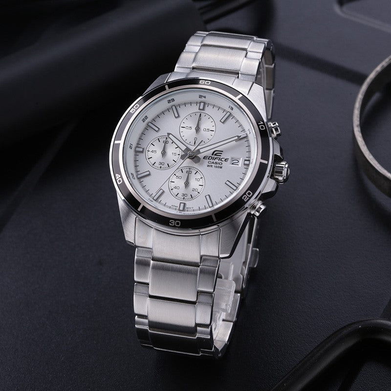 Men's CASIO EDIFICE Classic Watch Mens Silver Analog EFR-526D-7AV