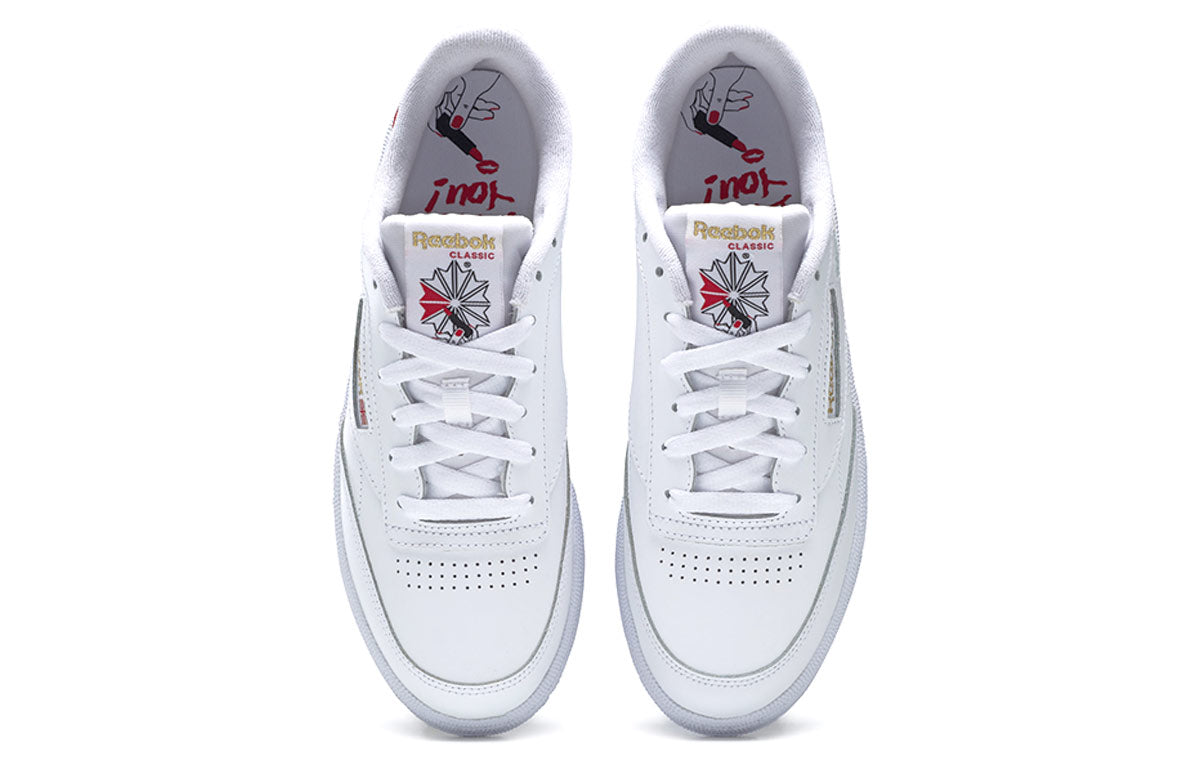 (WMNS) Reebok Club C 85 White Red Skateboarding Shoes 'White Red' GY7554