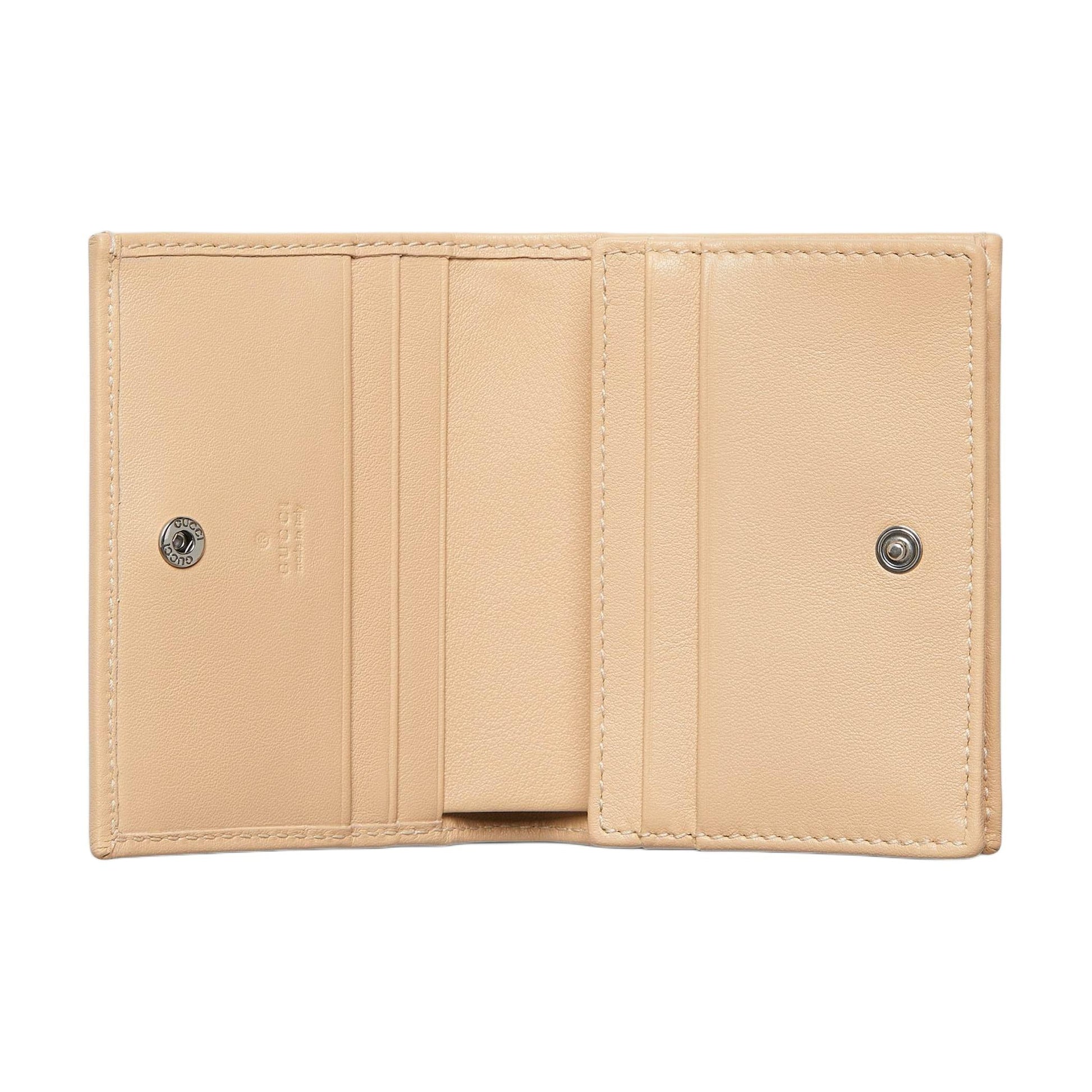 (WMNS) Gucci GG Marmont Card Case Wallet 'Light Beige' 790055-0QG0G-5701
