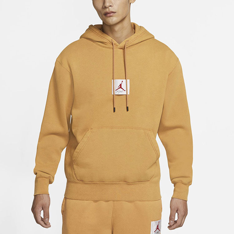 Air Jordan Flight Fleece Hoody Casual Sports Sweater Men's Oatmeal CK6469-290