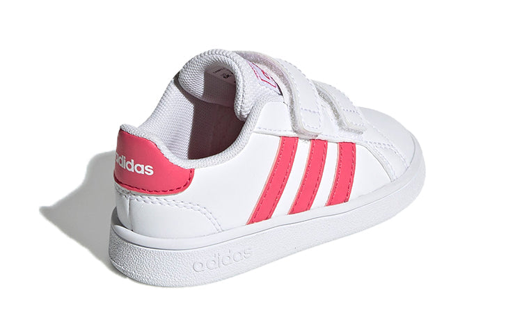 (TD) adidas Grand Court Infant 'White Real Pink' EF0115